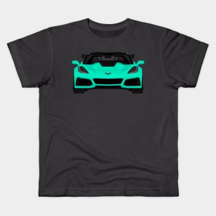 Z06 ZR1 TURQUOISE Kids T-Shirt